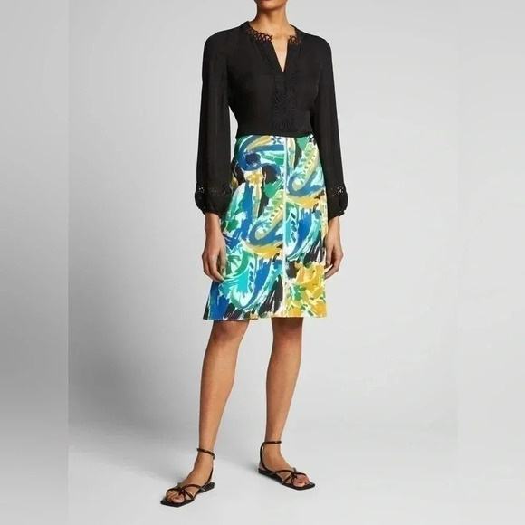 Kobi Halperin Margo Print Midi Skirt NWOT large - Picture 5 of 6